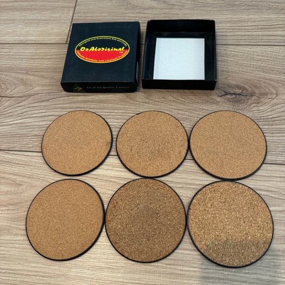 Australian Made Authentic Aboriginal Art Set of 6 Coasters in Original Box - Picture 6 of 10